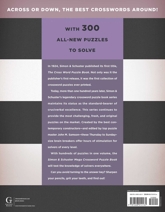Simon & Schuster Mega Crossword Puzzle Book #26