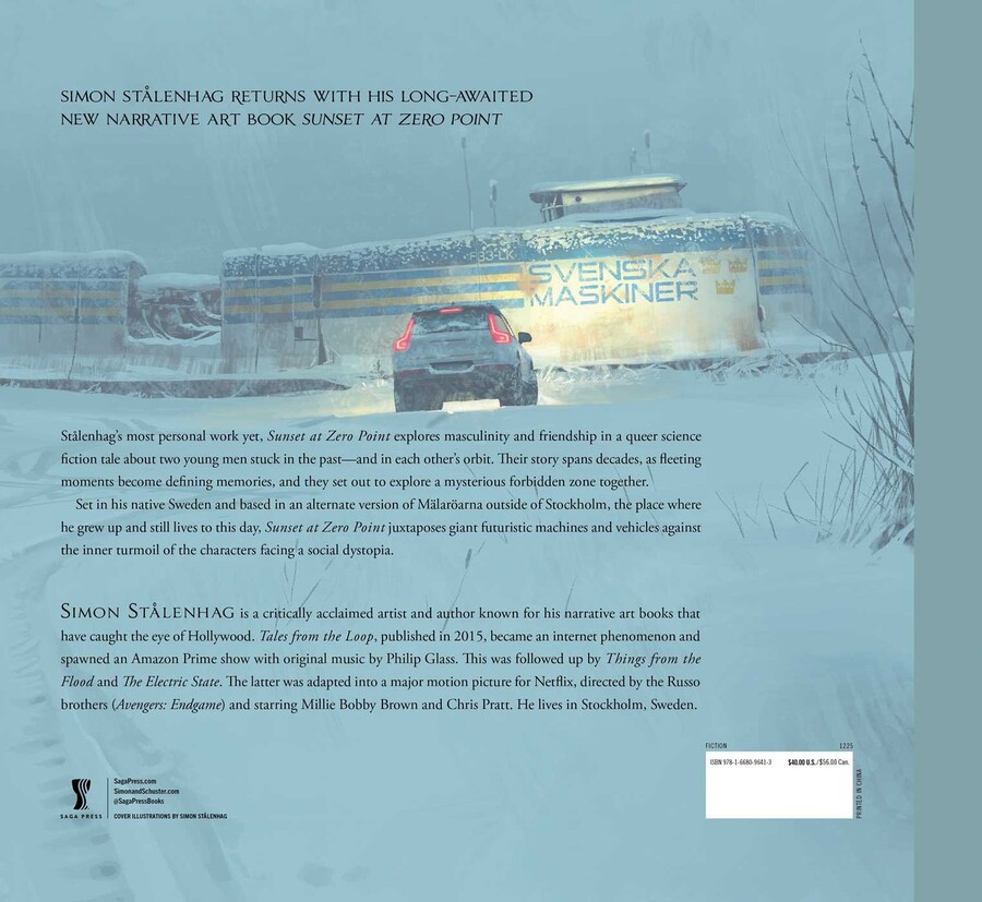 thumbnail interactive-video image 1 of Signed First Edition 'Sunset At Zero Point' By Simon Stalenhag - Hardcover 1st Print With Bookplate 1 of 2