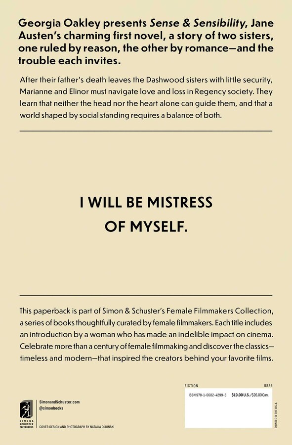 Georgia Oakley Presents: Sense & Sensibility