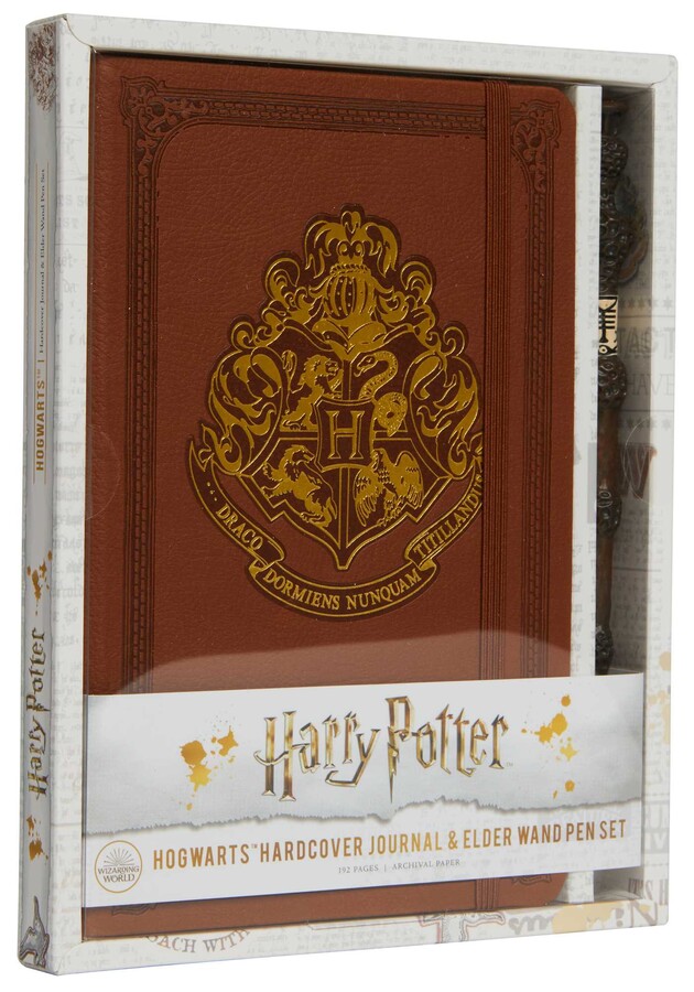 Harry Potter Hogwarts Hardcover Journal and Elder Wand Pen Set Book by Insight Editions