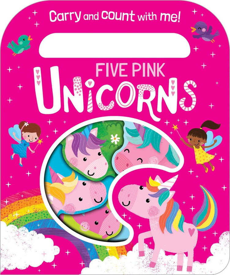Count & Carry Five Pink Unicorns