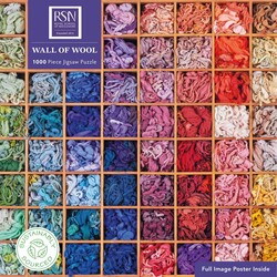 Adult Sustainable Jigsaw Puzzle: Royal School of Needlework: Wall of Wool Adult Sustainable Jigsaw Puzzle: Royal School of Needlework: Wall of Wool