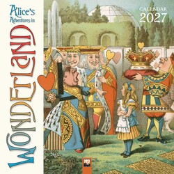 Alice's Adventures in Wonderland Wall Calendar 2027 (Art Calendar)