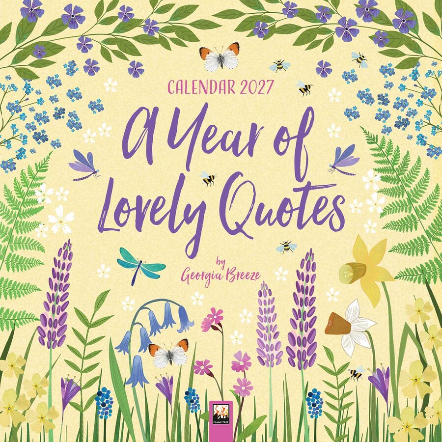 Year of Lovely Quotes Wall Calendar 2027 (Art Calendar)
