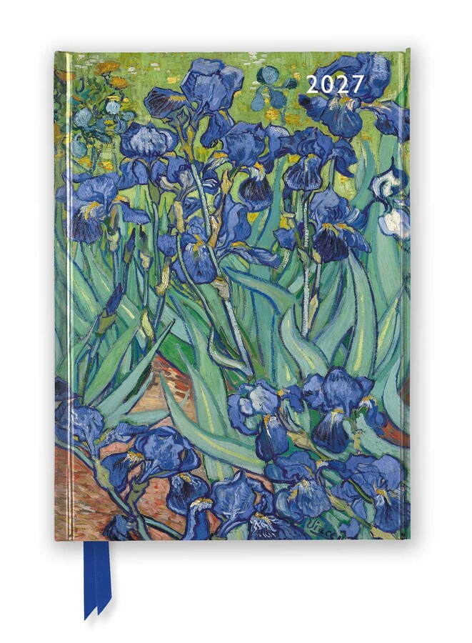 Vincent van Gogh: Irises 2027 Luxury Diary Planner - Page to View with Notes
