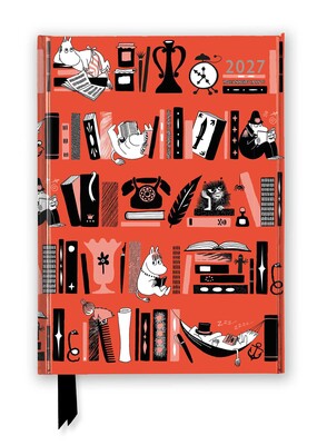 Moomin Bookshelves 2027 Luxury Diary Planner - Page to View with Notes Moomin Bookshelves 2027 Luxury Diary Planner - Page to View with Notes