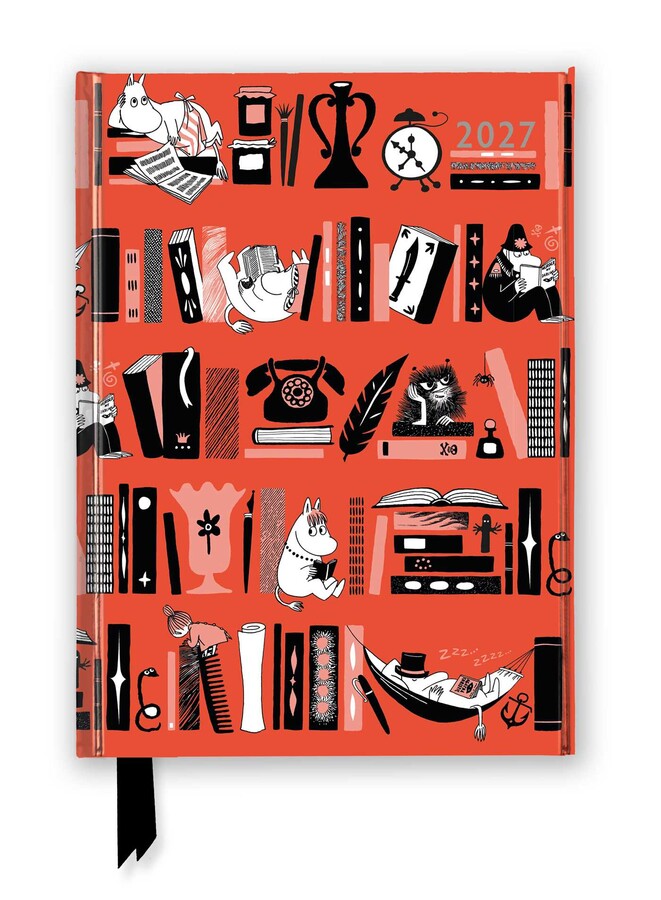 Moomin Bookshelves 2027 Luxury Diary Planner - Page to View with Notes
