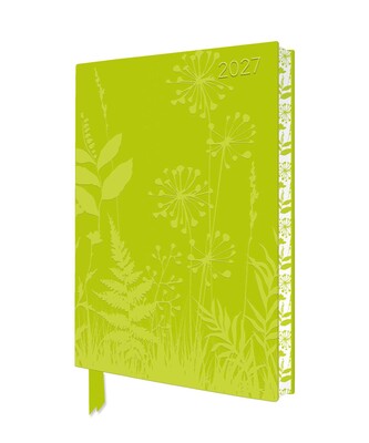 Flower Meadow 2027 Artisan Art Vegan Leather Diary Planner - Page to View with Notes Flower Meadow 2027 Artisan Art Vegan Leather Diary Planner - Page to View with Notes