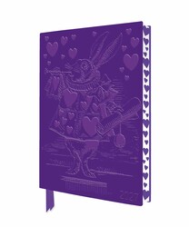 Alice's Adventures in Wonderland: White Rabbit 2027 Artisan Art Vegan Leather Diary Planner - Page to View with Notes