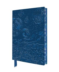 Vincent van Gogh: The Starry Night 2027 Artisan Art Vegan Leather Diary Planner - Page to View with Notes