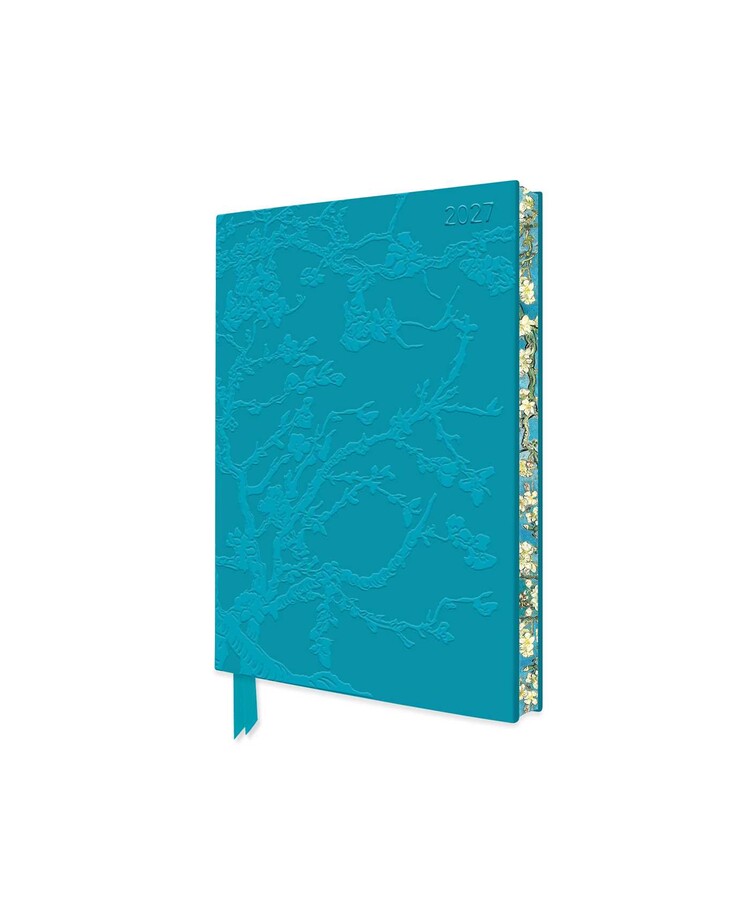 Vincent van Gogh: Almond Blossom 2027 Pocket Artisan Art Vegan Leather Diary – Week to View