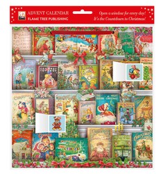 Christmas Bookshelf Advent Calendar (with stickers)