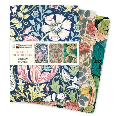 William Morris Set of 3 Standard Notebooks William Morris Set of 3 Standard Notebooks