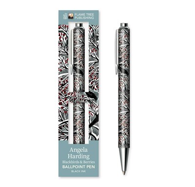 Angela Harding: Blackbirds and Berries Boxed Decorative Ballpoint Pen Angela Harding: Blackbirds and Berries Boxed Decorative Ballpoint Pen