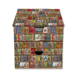 Bodleian Libraries: High Jinks Bookshelves Flame Tree Memo Box with Drawer Bodleian Libraries: High Jinks Bookshelves Flame Tree Memo Box with Drawer