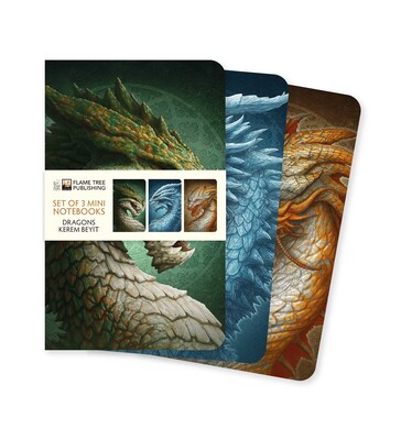 Dragons by Kerem Beyit Set of 3 Mini Notebooks Dragons by Kerem Beyit Set of 3 Mini Notebooks