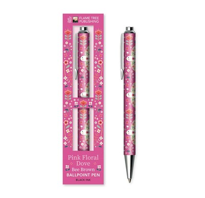 Bee Brown: Pink Dove Boxed Decorative Ballpoint Pen Bee Brown: Pink Dove Boxed Decorative Ballpoint Pen
