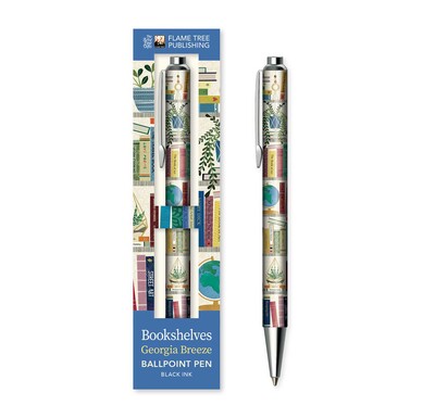 Georgia Breeze: Bookshelves Boxed Decorative Ballpoint Pen Georgia Breeze: Bookshelves Boxed Decorative Ballpoint Pen