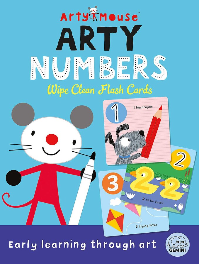 Arty Mouse Arty Numbers Wipe Clean Flash Cards | Book by Robyn Gale ...