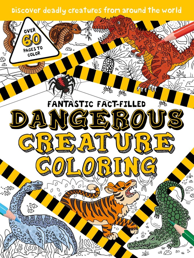 Fantastic Fact-Filled Dangerous Creature Coloring
