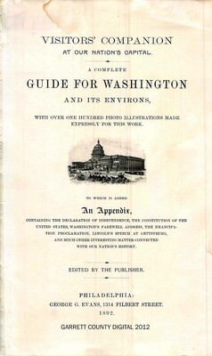A Complete Guide for Washington and Its Environs A Complete Guide for Washington and Its Environs
