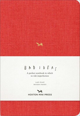 A Notebook for Bad Ideas (Medium / Red / Lined)