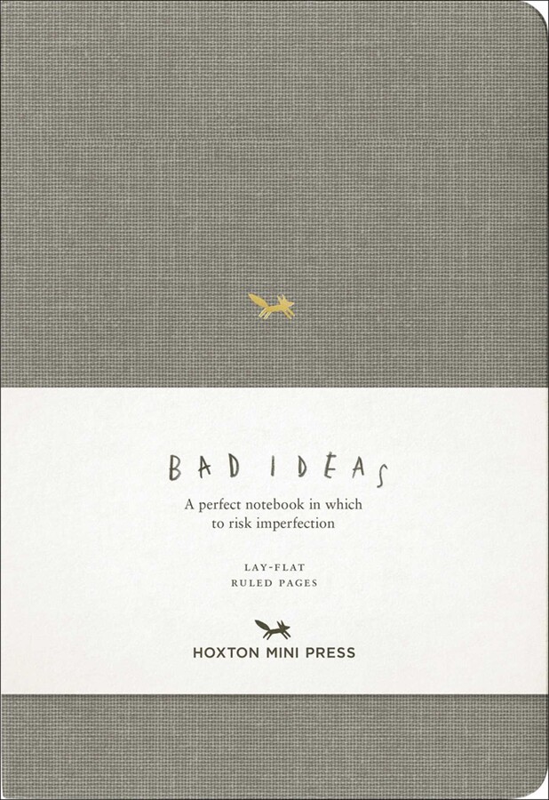 Notebook for Bad Ideas (Medium / Light Grey / Lined)
