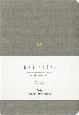 A Notebook for Bad Ideas (Medium / Light Grey / Unlined)