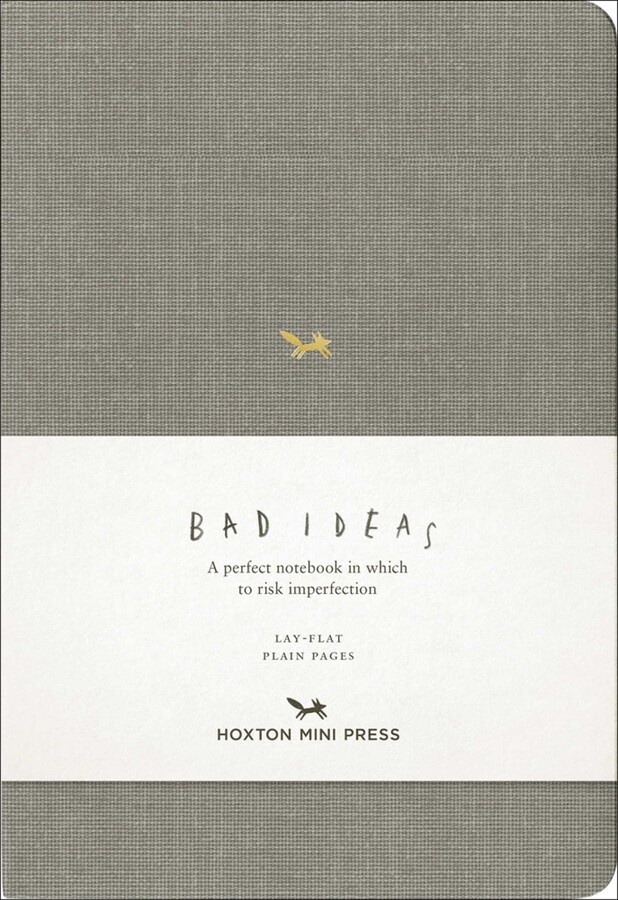 Notebook for Bad Ideas (Medium / Light Grey / Unlined)