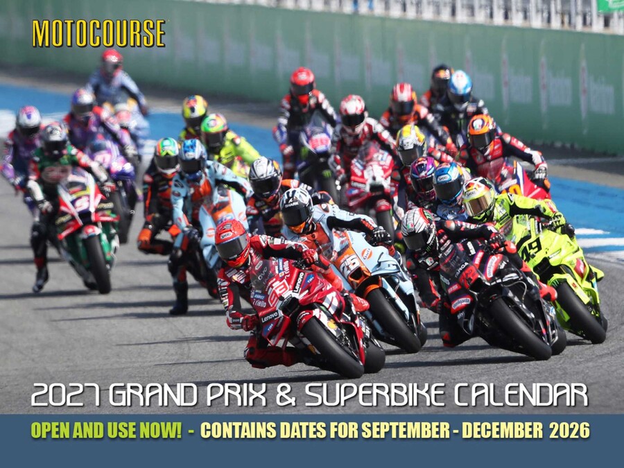 MOTOCOURSE 2027 GRAND PRIX & SUPERBIKE CALENDAR