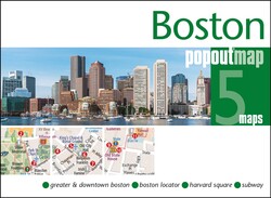 Boston PopOut Map Boston PopOut Map