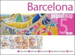 Barcelona PopOut Map Barcelona PopOut Map