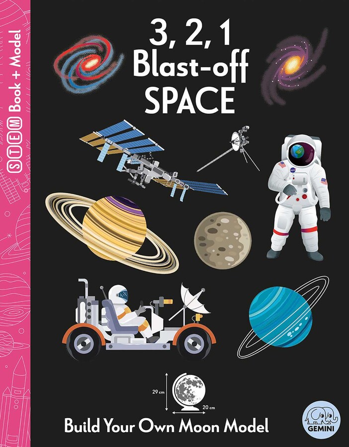 3, 2, 1 Blast-off Space STEM Book + Model Kit