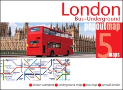 London Bus and Underground Popout Map London Bus and Underground Popout Map