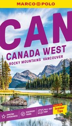 Marco Polo Canada West Pocket Travel Guide with Fold-Out Map