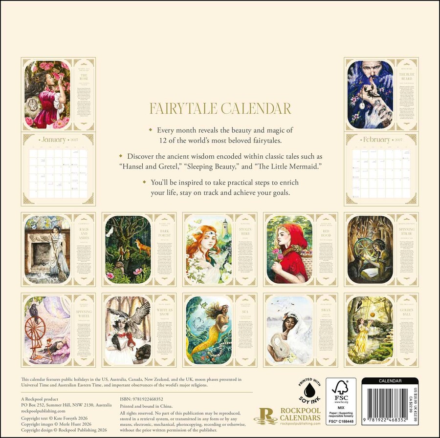 2027 Fairytale Wall Calendar