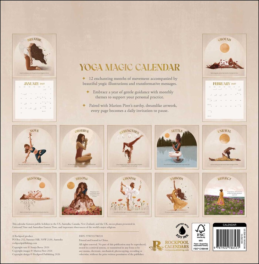 2027 Yoga Magic Wall Calendar