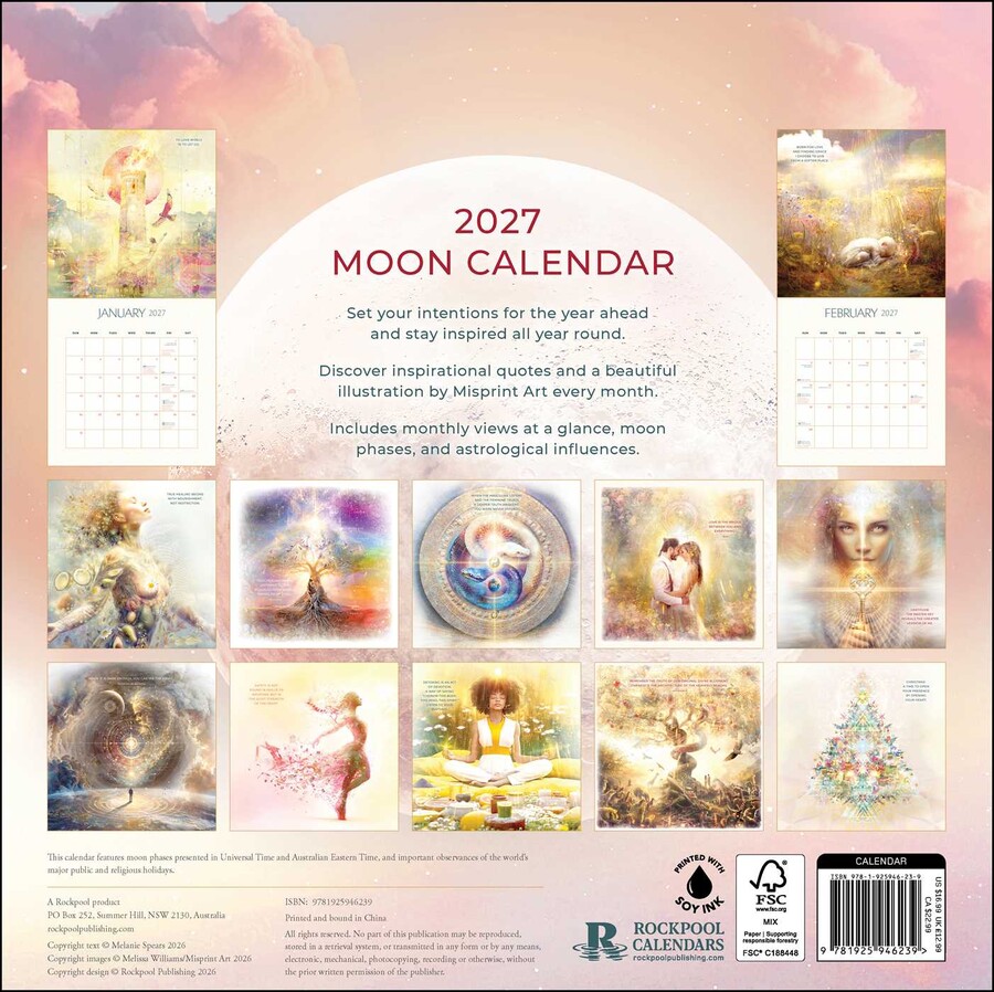 2027 Moon Wall Calendar