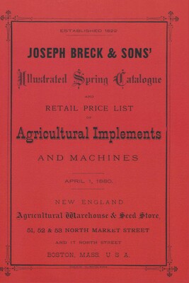 Joseph Breck & Sons' 1880 Catalogue