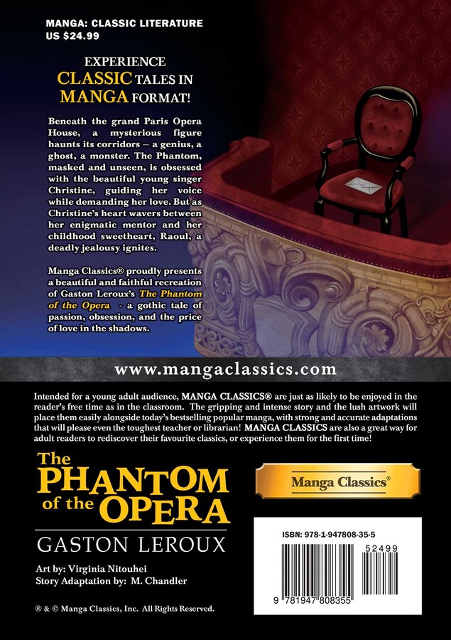 Manga Classics: The Phantom of the Opera (Hard Cover Edition)