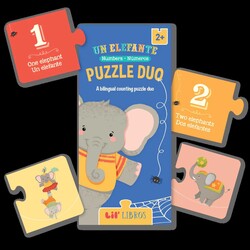 Un Elefante Puzzle Duo 20 Piece (Bilingual: English/Spanish) Un Elefante Puzzle Duo 20 Piece (Bilingual: English/Spanish)