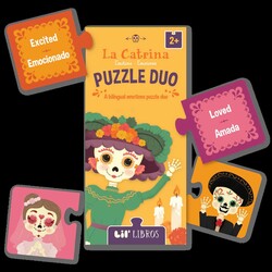 La Catrina Puzzle Duo 20 Piece (Bilingual: English/Spanish) La Catrina Puzzle Duo 20 Piece (Bilingual: English/Spanish)