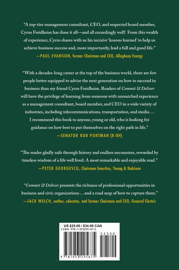 Commit & Deliver | Book by Cyrus Freidheim | Official Publisher Page ...