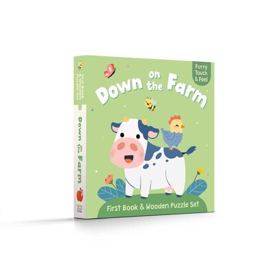 First Book & Wooden Puzzle Set - Down on the Farm First Book & Wooden Puzzle Set - Down on the Farm