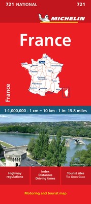Michelin France Map 721 Michelin France Map 721