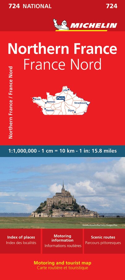 Michelin France, North Map 724