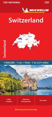Michelin Switzerland Map 729 Michelin Switzerland Map 729