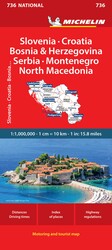 Michelin Slovenia Croatia Bosnia-Herzegovina Yugoslavia Former Yug. of Macedonia Map 736 Michelin Slovenia Croatia Bosnia-Herzegovina Yugoslavia Former Yug. of Macedonia Map 736