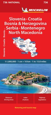Michelin Slovenia Croatia Bosnia-Herzegovina Yugoslavia Former Yug. of Macedonia Map 736 Michelin Slovenia Croatia Bosnia-Herzegovina Yugoslavia Former Yug. of Macedonia Map 736