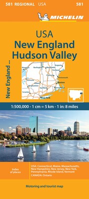 Michelin USA: New England, Hudson Valley Map 581 Michelin USA: New England, Hudson Valley Map 581
